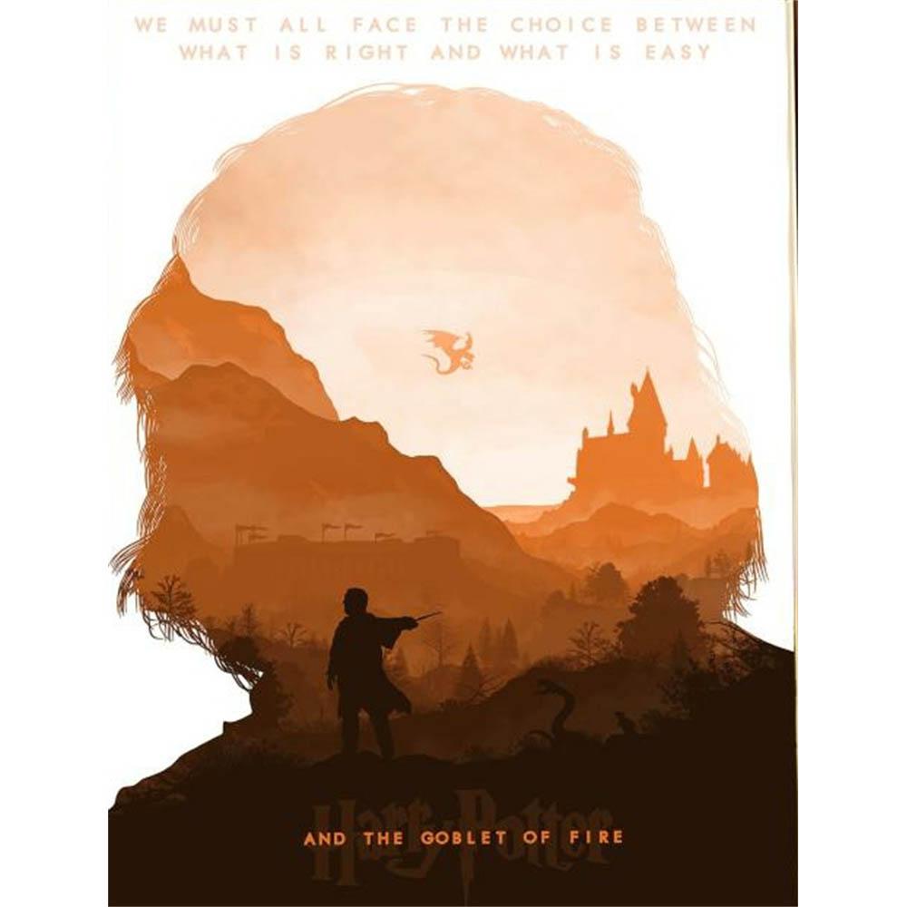 Harry Potter Sale Round Artificial Pattern Printed Hogwarts School Mosaic Diamond Painting Art Stitch 5d New 2026 Big Size