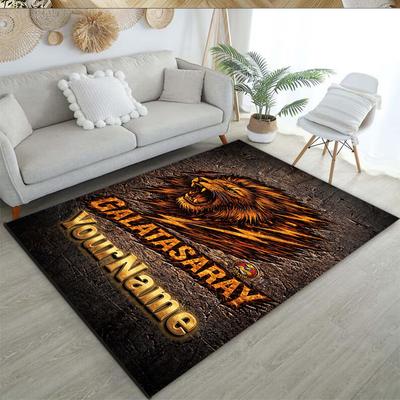 Galatasaray 167 Customized Name Floor Mat Design for Playrooms Outdoor Living Rooms Decorate Room Antislip Carpet Anime Office Decor