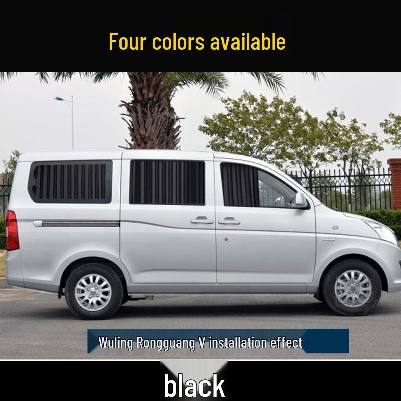 Blackout Car Sunshade Curtains for Privacy and Sun Protection, Up and Down Track Partition