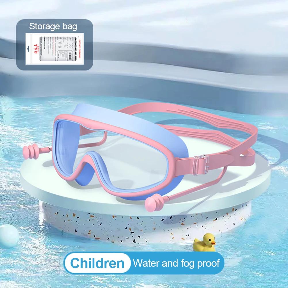 

Взрослые и детские модели. Очки для плавания HD с большой оправой. Очки для дайвинга с защитой от запотевания и цельными берушами. Оборудование для плавания.