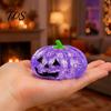 Focus Improvement Sensory Tools Halloween Glitter Pumpkin Stress Ball, Head Squeeze Toy for Anxiety Relief Relief, Creepy Fidget Party Favors