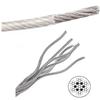 Dia 0.5/1/1.5/2/2.5/3/5mm 304 Stainless Steel PVC Coated Flexible Wire Rope Soft Cable Transparent Stainless Steel Clothesline