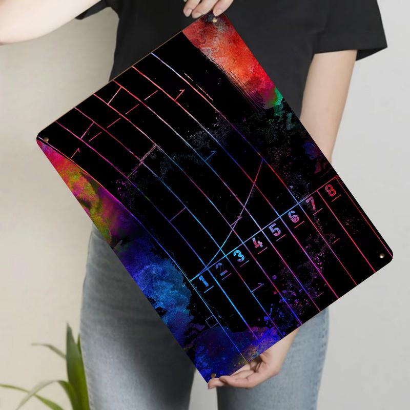 

Custom Abstract Geometric Line Metal Wall Art Modern Home Decor Handmade Iron Painting 20x30cm（7.8x11.8inch）