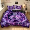 Pokmon Pattern Bedding Quilt Set Quilt Cover Pillowcase Home Birthday Gift(1 * duvet cover + 2 * pillowcase, without core)