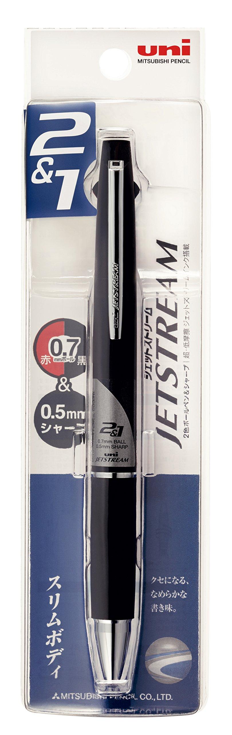 

Ручка Mitsubishi Pencil Jetstream Легко пишет MSXE380007P24 Многофункциональная 2&1 0,7 Черная, с,