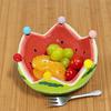 Watermelon Bowl With Fruit Fork Decorative Fruit Bowl With 6 Stainless Steel Forks Kitchen Gadgets For Lounge Restaurant