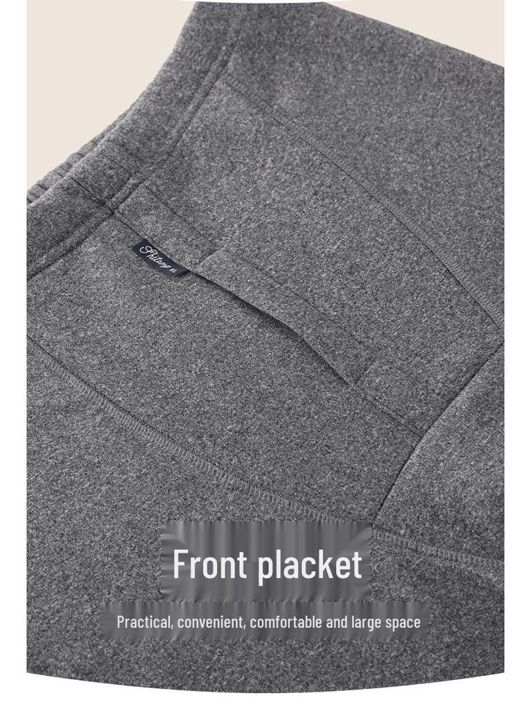 Lambswool-Enhanced Thermal Men's Base Layer Set – Thick, Plush, Cold-Proof Underwear for Autumn and Winter