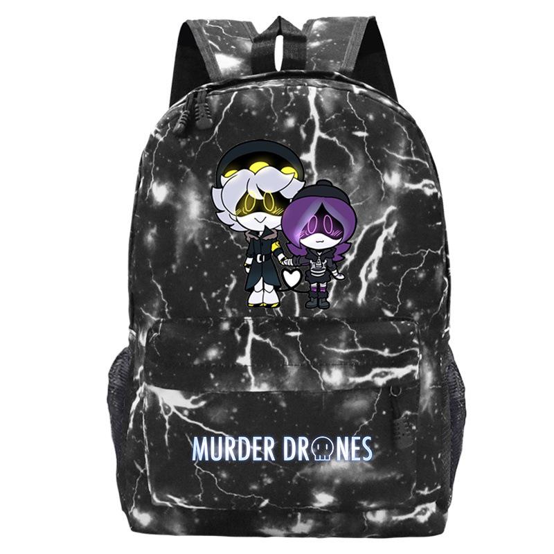 Anime Murder Drones Peripheral Fashion Children's Backpack Large Capacity Load Reduction Student Leisure School Bag
