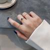 Light Luxury Fashion Plain Ring Women's Ins Trendy Internet Celebrity Design Sense Simple Cold Wind Index Finger Ring Hand Jewelry