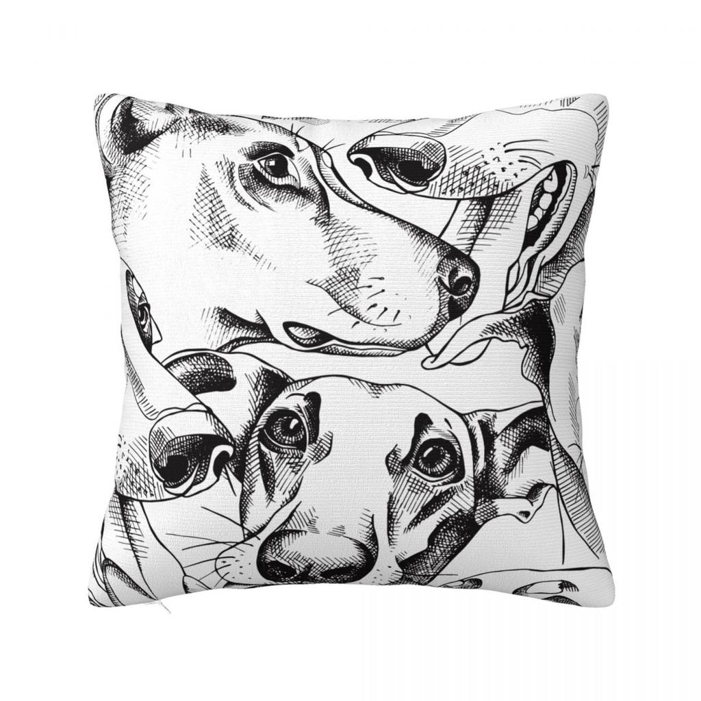 Dachshund Dog Love Square Pillow Covers Home Wiener Sausage Doxie Cushion Cover Cute Home Decoration Pillowcase 4545