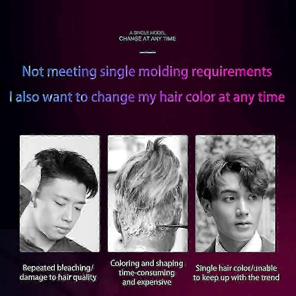 Mofajang Unisex Hair Colour Wax in 9 Shades Including Blue and Burgundy, 120g Plant-Based Cream for Easy Wash