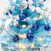 60cm Blue Mini Christmas Tree Set - Desktop & Window Display Decorations