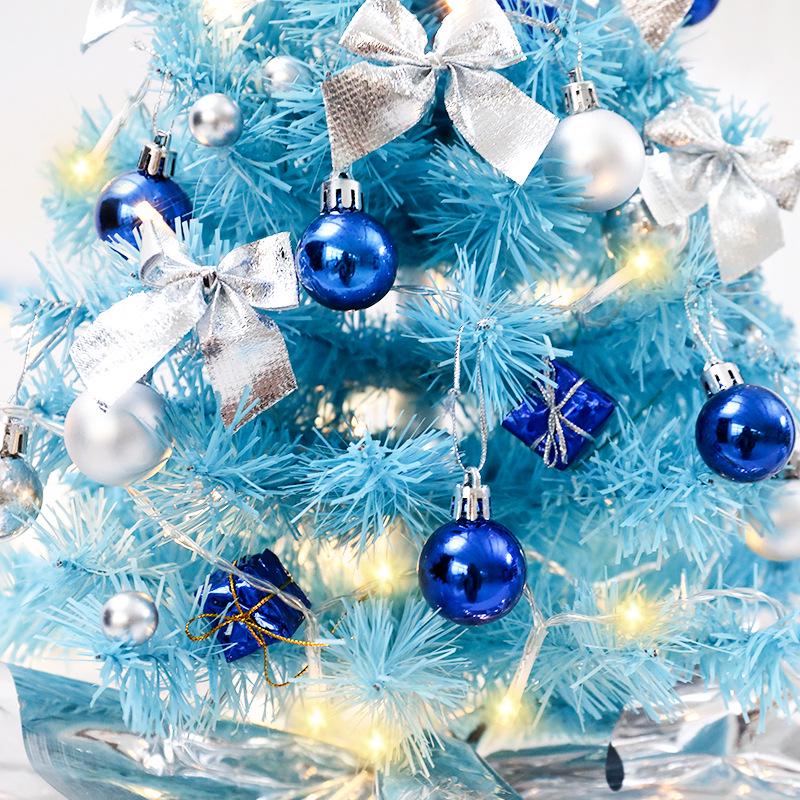 60cm Blue Mini Christmas Tree Set - Desktop & Window Display Decorations