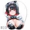 Anime Z_Zenless Z_Zone Zero OPPAI Non-slip Mouse Pad LED Backlit ZZZERO Ellen Joe 3D Mousepad Gel Padding Gaming Hentai Mat