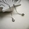 Silver Necklace with Cubic Zirconia, Product Weight 4.12 G (2177531)
