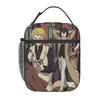 Bungou Stray Anime Collage Insulated Lunch Bag for Women Children Leakproof Food Boxes Thermal Lunch Box Tote
