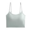 Seamless Ice Silk Spaghetti Strap Tank Top - Women's Slimming One-Piece with Beautiful Back Design