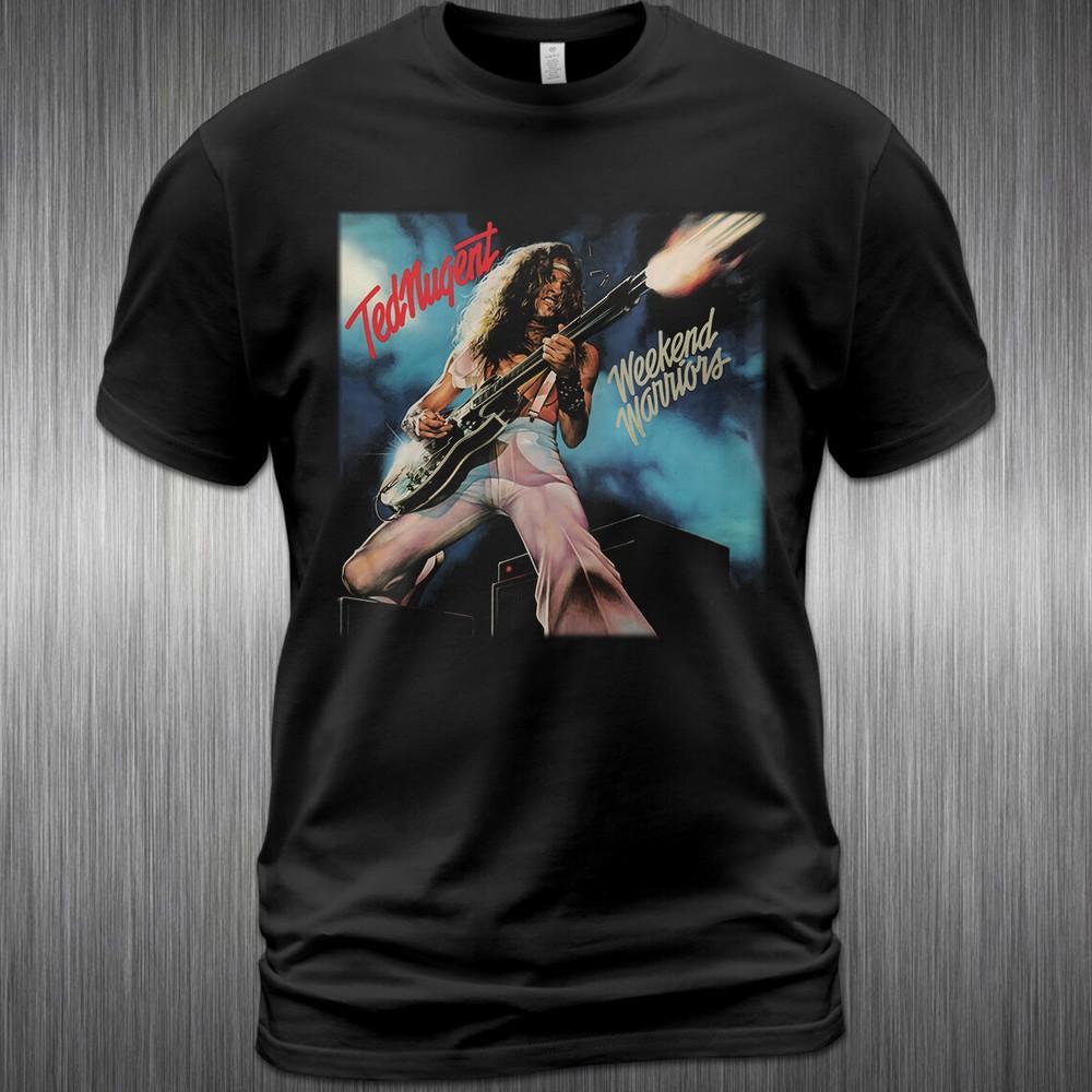 Cotton T-Shirt Ted Nugent Weekend Warriors Album Tee Greg Smith Jason Hartless Unisex T-Shirt S