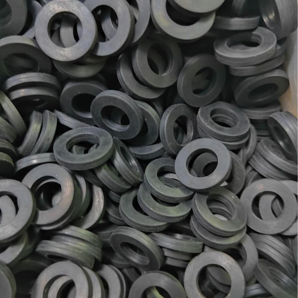 4-Punkt Silikon Gasanschluss Dichtung, 4-Punkt Nitrilkautschuk Dichtung, 6-Punkt Flachdichtring aus Gummi, Auslaufsichere Stoßdämpferdichtung