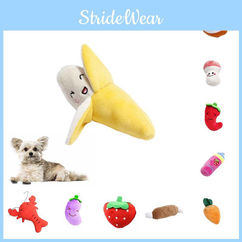 Fun And Adorable Pet Plush Toy Banana Chicken Leg Combo Pack