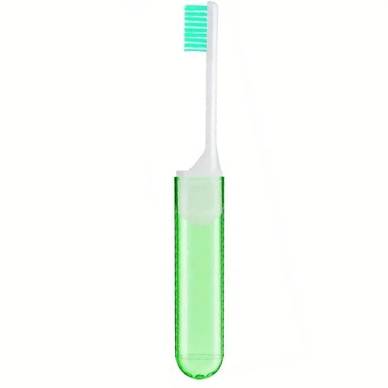 1/4 STÜCKE Mini Reisezahnbürste Faltbar Tragbar Kleine Zahnbürste Faltbare Reise-Erwachsenenzahnbürste in Transparenten Bonbonfarben