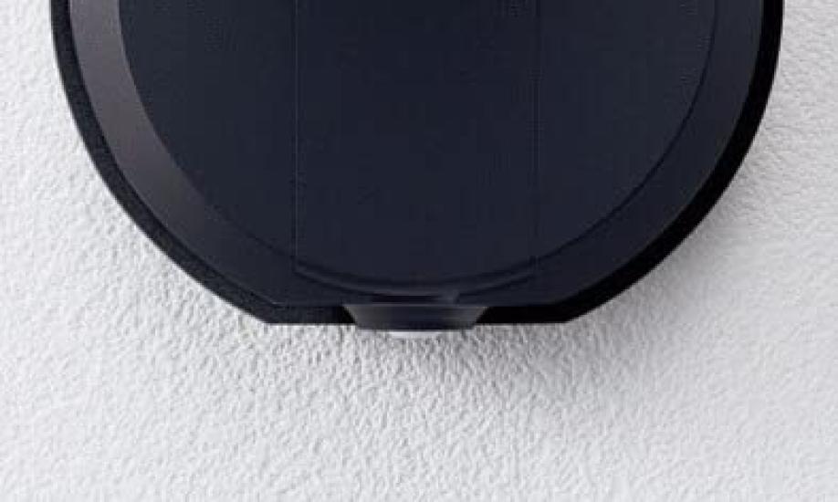 Panasonic Wall Mounted LED Spotlight Diffusion Type Brightness Sensor Included Panel Type 60 Type Off Black LSEWC6005BLE1 (Bulb Color) Rainproof,