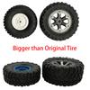 4Pcs 1/16 Scale RC Car Rubber Wheel Rim Tire Tyre Part for WPL B-14 FY001