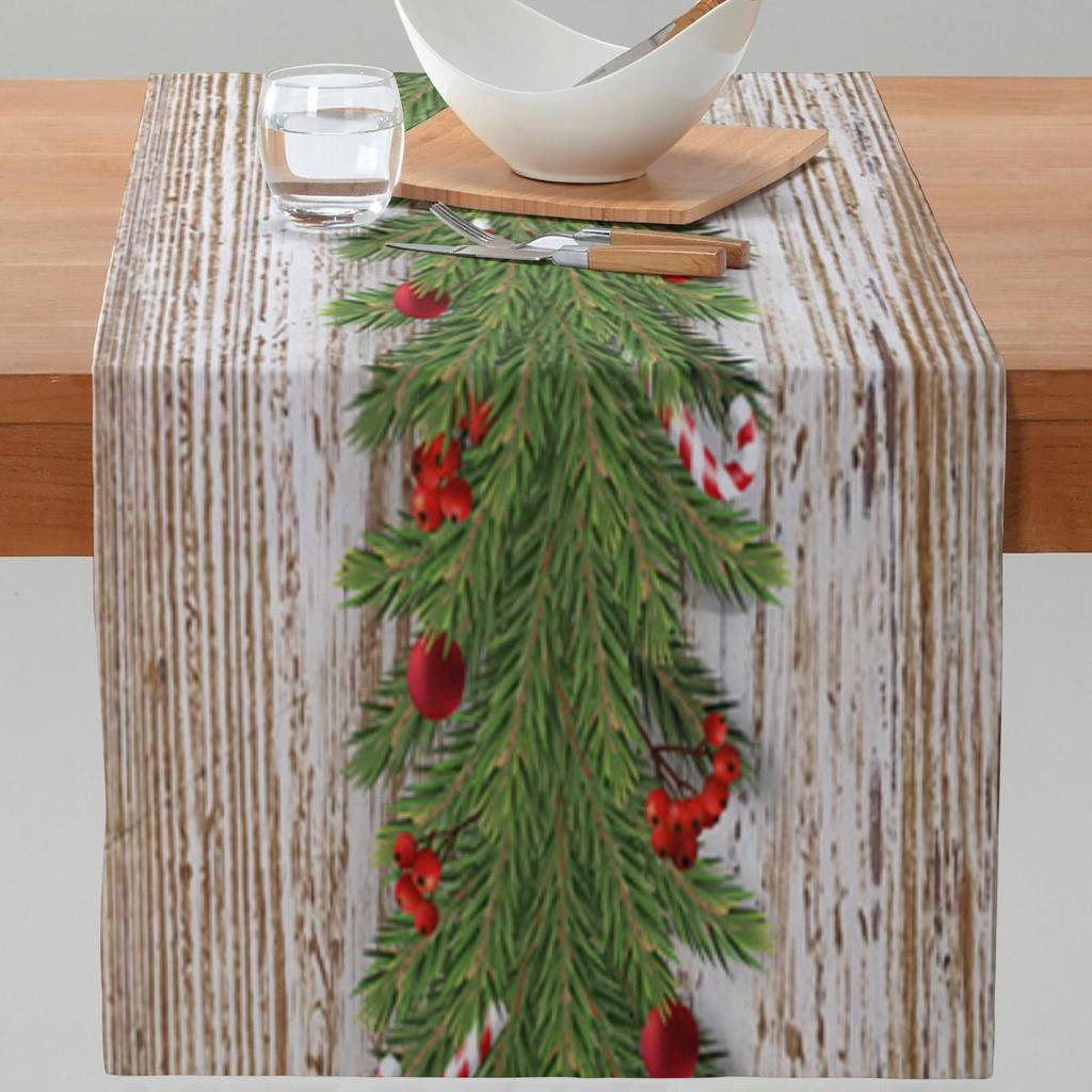 Table Cover Linen Washable Desk Runner for Party Dresser Room Farmhouse Decoration
