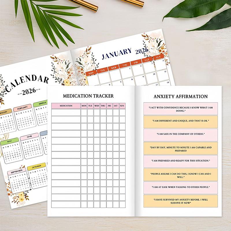 Psychological Healing Diary Unique Notebook Colorful Journal Mental Planner Wellness Gift Adults Therapeutic Mental Health