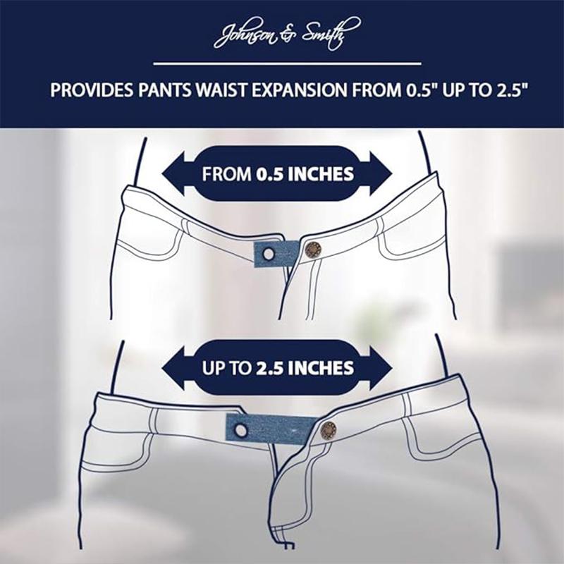 8-1PC Extension Buttons for Pant Long Buckle Hook Stretch Adjustment Waist Buckle Pregnant Women Fat Trousers Buckle Extension
