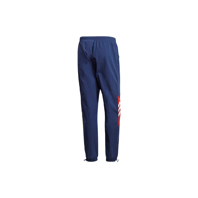 Adidas Originals Trefoil Rainbow Colorblock Striped Small Logo Track Tapered Cuff Pants Men Bottoms Navy GD6036