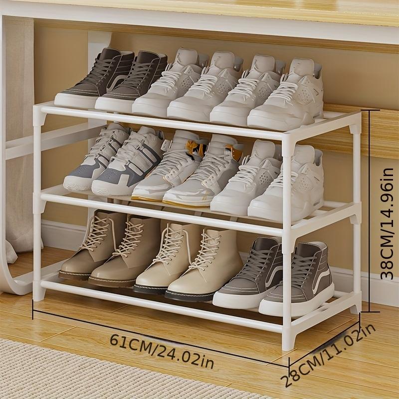 high quality1pc Multi Tier Shoe Rack Minimalist, 3 Tiers Home Storage & Organization Durable Shelf Shoe Storage Rack, Easy to Assemble Shoe Storage