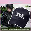 Personality Mercenary Fifth Hat With Canvas Material And Letter Pattern For Fans Collectors And