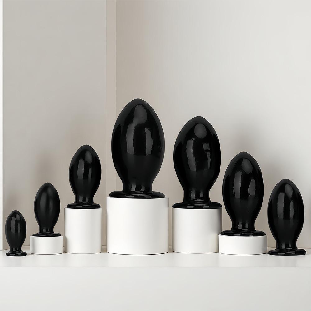 Black PVC Dildo Simulated Penis Anal Plug Fisting Sex Toy Strap On Cock Big Dick Masturbator Realistic Cock