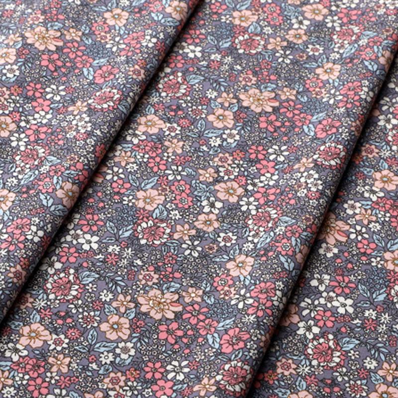 100x150cm French Sweet Floral Fabric Pure Cotton Printed Poplin Fabric Girl Dress Clothing Fabric Handmade DIY Accessories