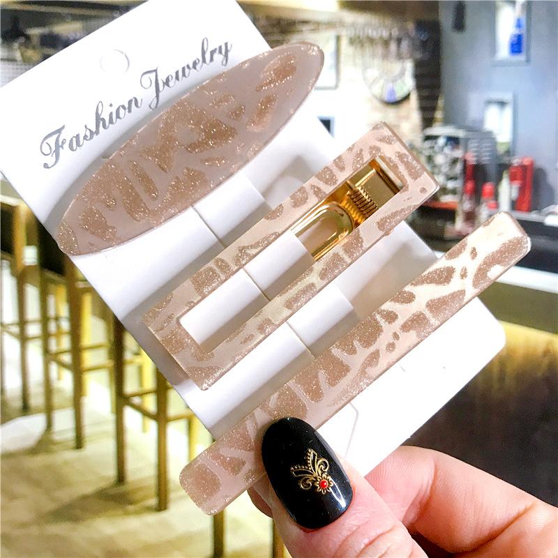 Koreanisches trendiges buntes Acetat 3-teiliges Haarspangen-Set Haarnadel für Frauen Mädchen Haarspangen Zubehör Schmuck Haarklammer Kopfbedeckung