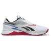 Reebok Nano X3 White Blue Red Unisex Sneakers Footwear-White Core-Black Vector-Blue HQ6687