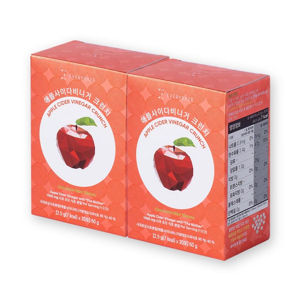 

Everydays Apple Cider Vinegar Crunch Chewable Tablets, 40 Servings, 2 Boxes