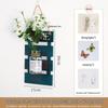 Handcrafted Wooden Wall-Mounted Hydroponic Glass Vase for Bedroom and Living Room Decor