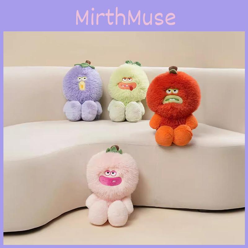 Plush Soft Monster Peach Fruit Toy With Pp Cotton For Bedroom Decor Gifts And