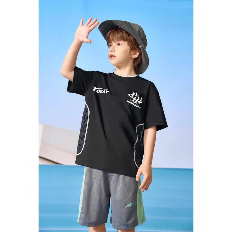 Montagut Boys  Letter Print Breathable Summer T-Shirt 165