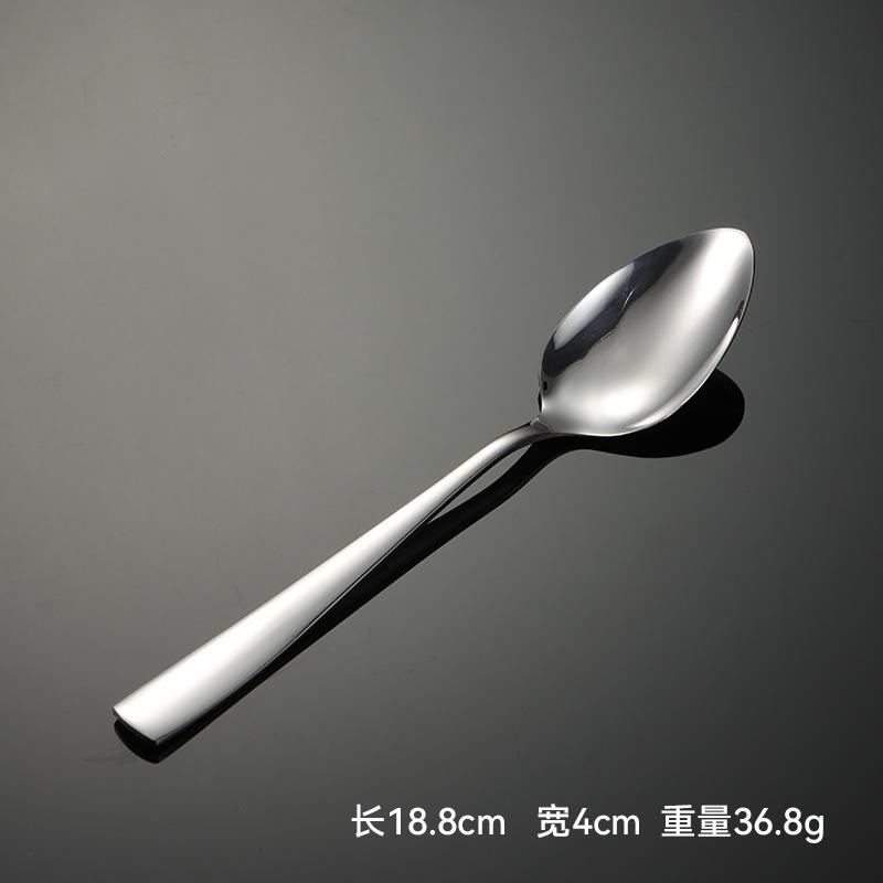 Stainless steel square handle western tableware knife fork spoon gift C007 multi-specification cloth wheel polishing steak knife