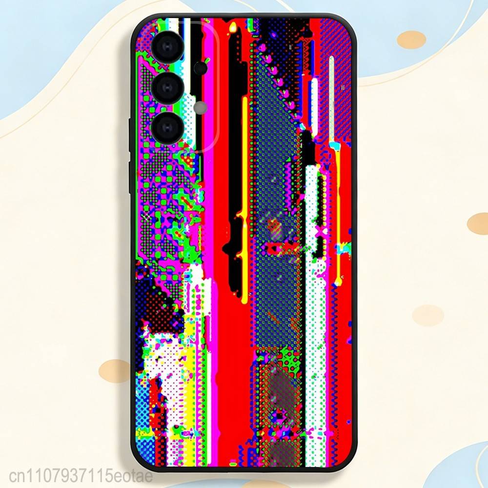 No Signal TV ART Phone Case for Samsung S Series S21 S22 S23 S24 S25 S26 FE Plus Ultra TPU Soft To Skin-friendly Case