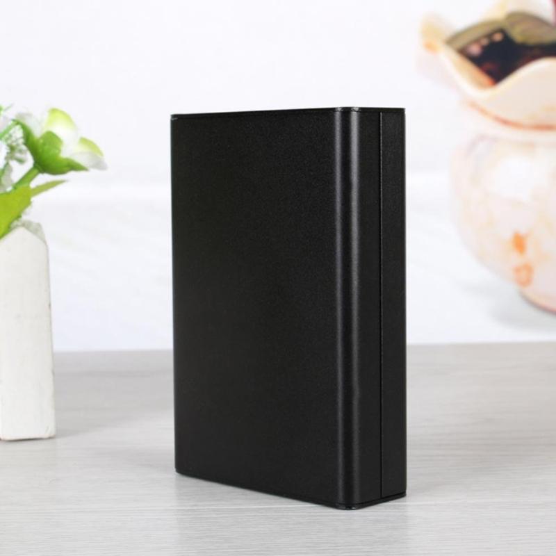 Black Metal Enclosure Box Heat Dissipation Case 80x50x20mm For Wiring Boards And Industrial Automation utilizes Housing