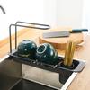 Sink Drain Shelf Stainless Steel Multifunctional Kitchen Sink Organizer Household Storage Shelf Drying Rack Kitchen Utensils