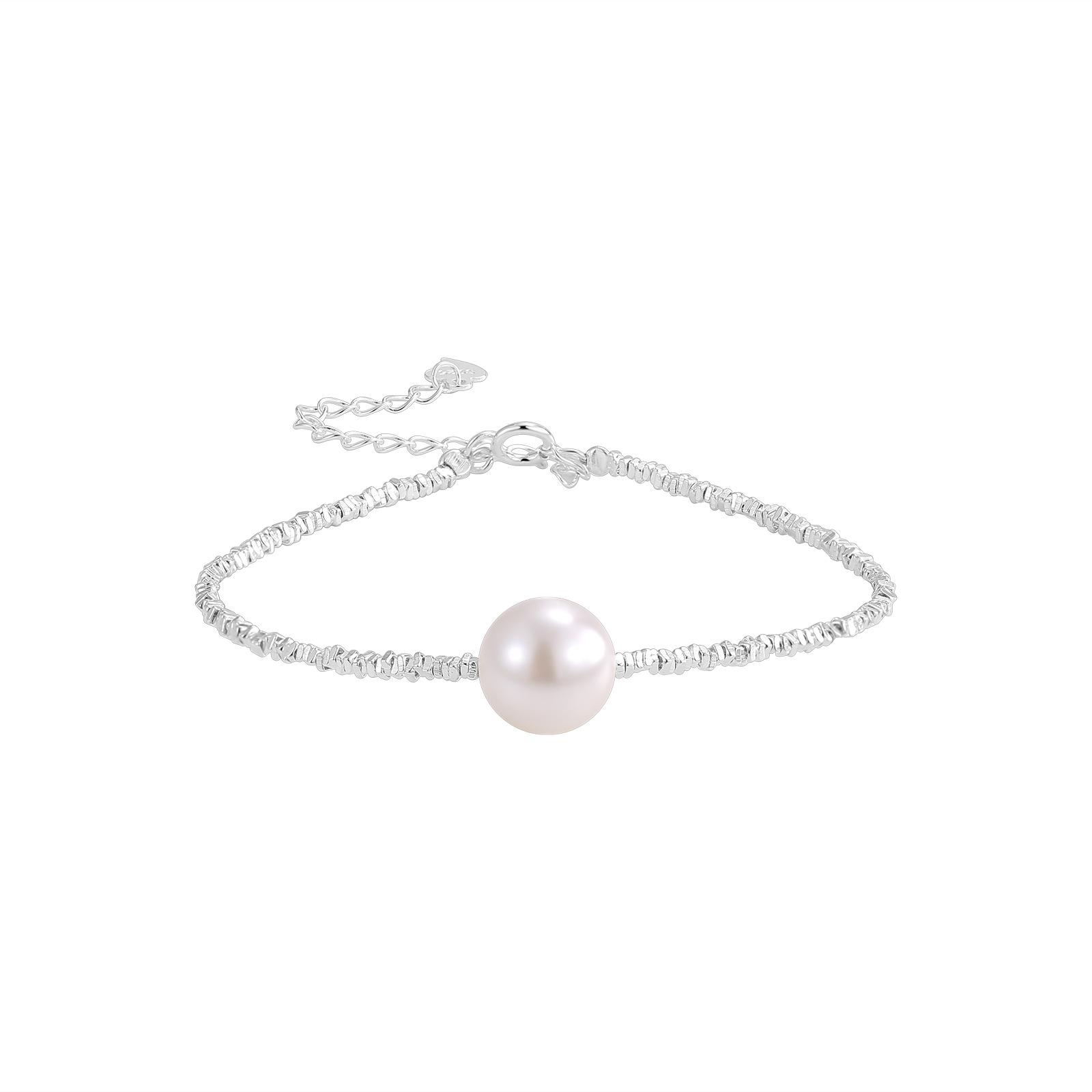 

Серебро 925 пробы, несколько таэлей из сломанного серебра, квадратное ожерелье, женское нерегулярное сломанное серебро, пресноводный жемчуг, цепочка на ключицу премиум-класса 925 Silver