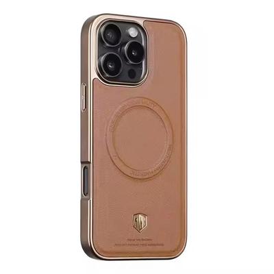 Magsafe için Lüks Manyetik Deri Kılıf iPhone 16 15 Pro Max 16Pro 15Pro iPhone16 ProMax IPones Mac Safe Darbeye Dayanıklı Arka Kapak