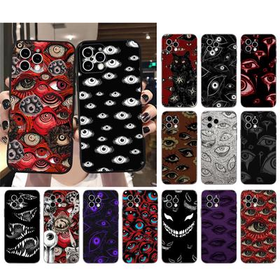 Husa de telefon pentru Iphone 14 Pro Max 13 12 11 Pro Max Xs Xr X 12mini 7 8 Plus Se Husa pentru ochi cu fata infricosatoare