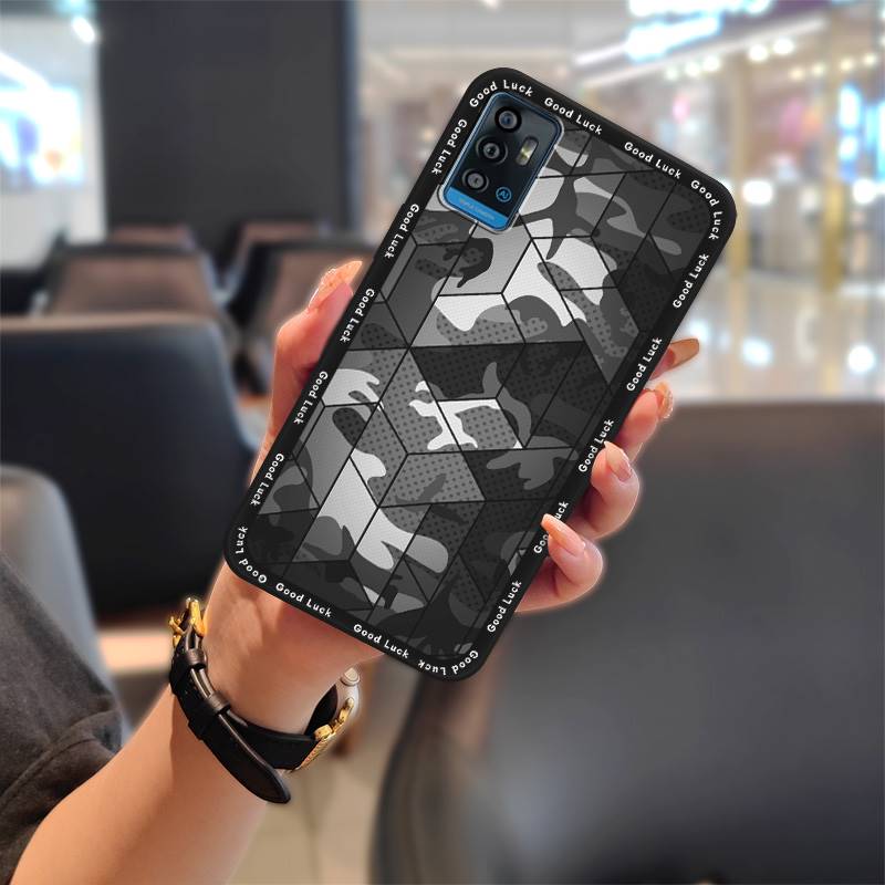 Fashion Design Dirt-resistant Phone Case For ZTE Blade A71 Cartoon Full Wrap Anti-knock Soft Case Shockproof Cover Cute