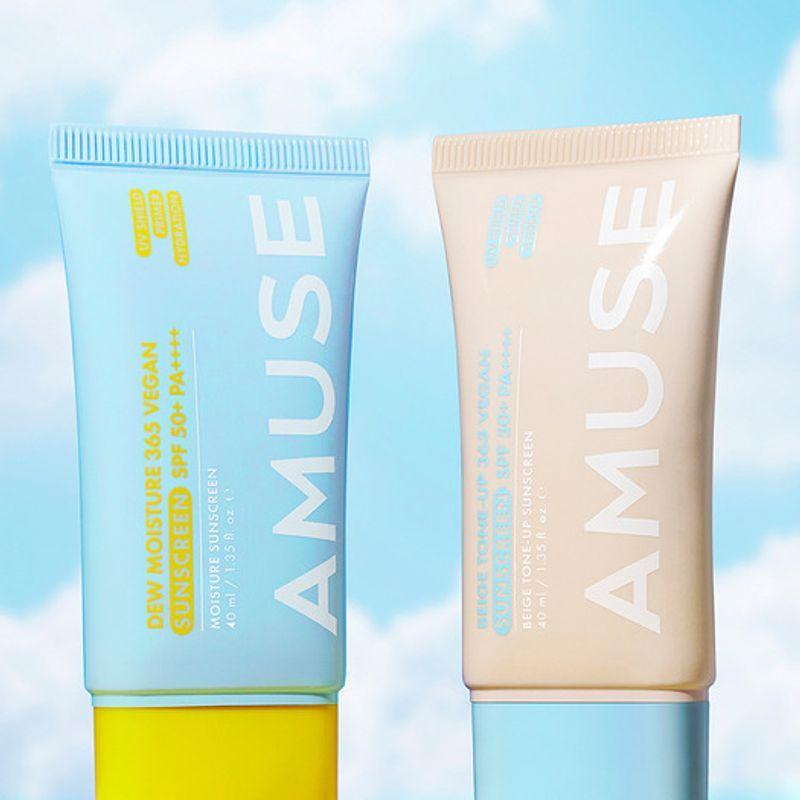 AMUSE [Эксклюзивный НАБОР] Набор из двух веганских солнцезащитных кремов 365 Clear Moisture 365 Vegan Sunscreen